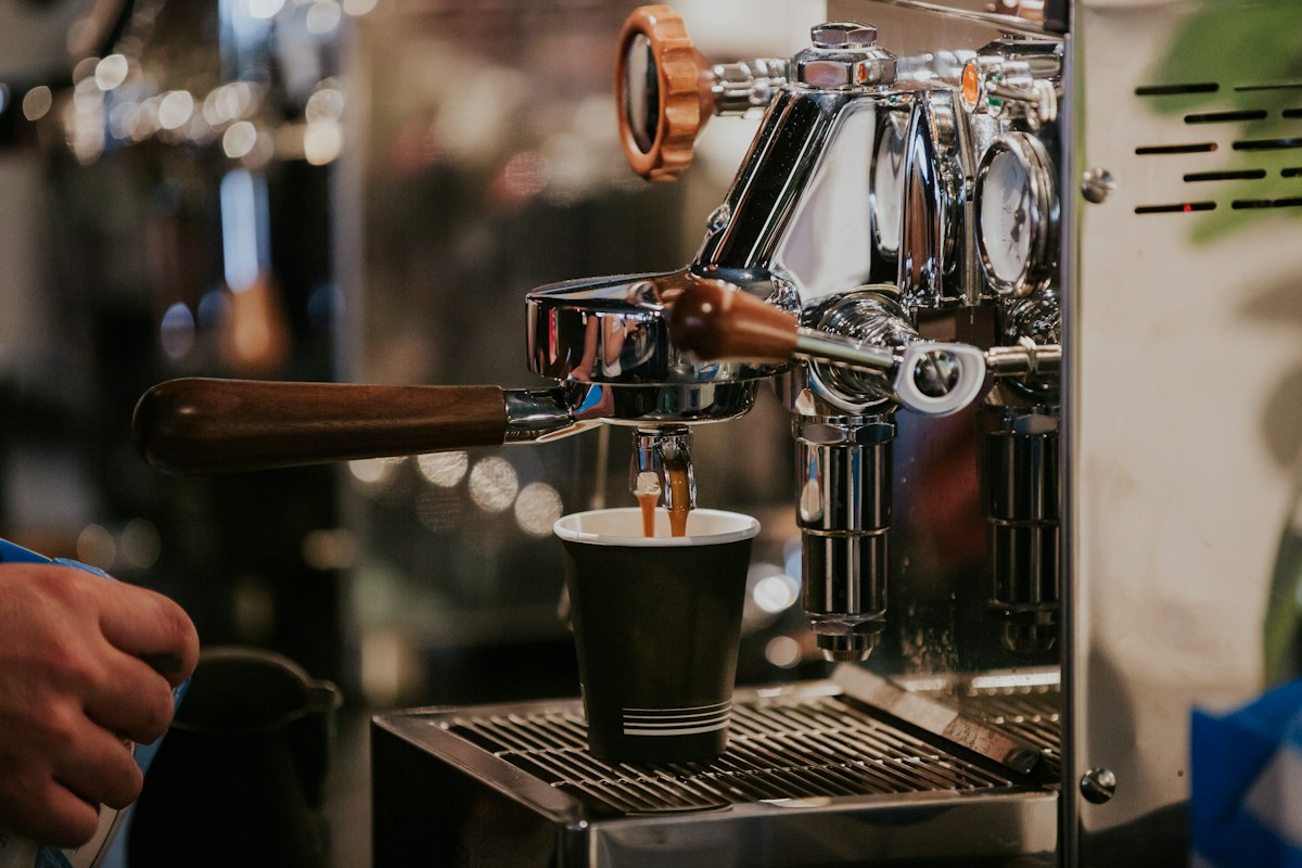 Espresso machine hero background